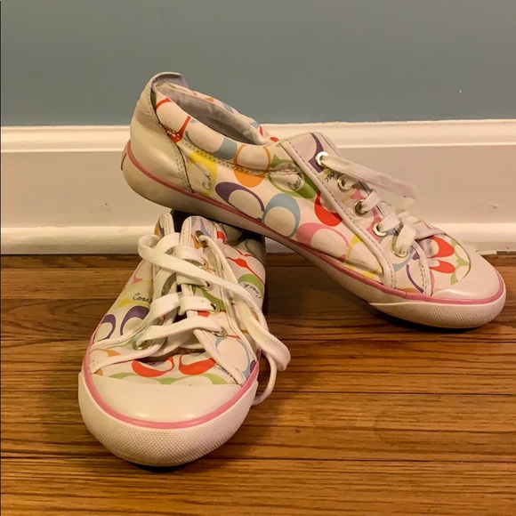 Coach Multicolor Sneakers Women’s Size 8 - Picture 2 of 4